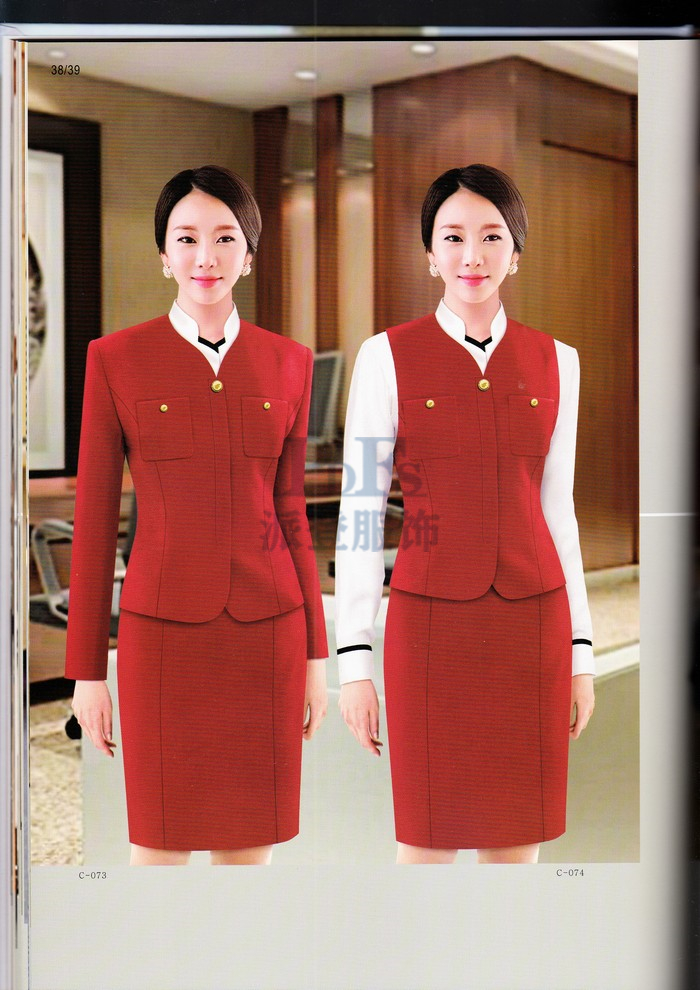 酒店工作服装款式图片大全