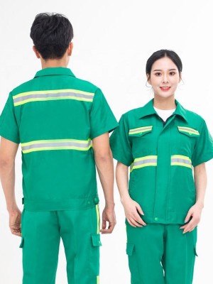 加反光条工作服定制，长袖短袖工作服定制