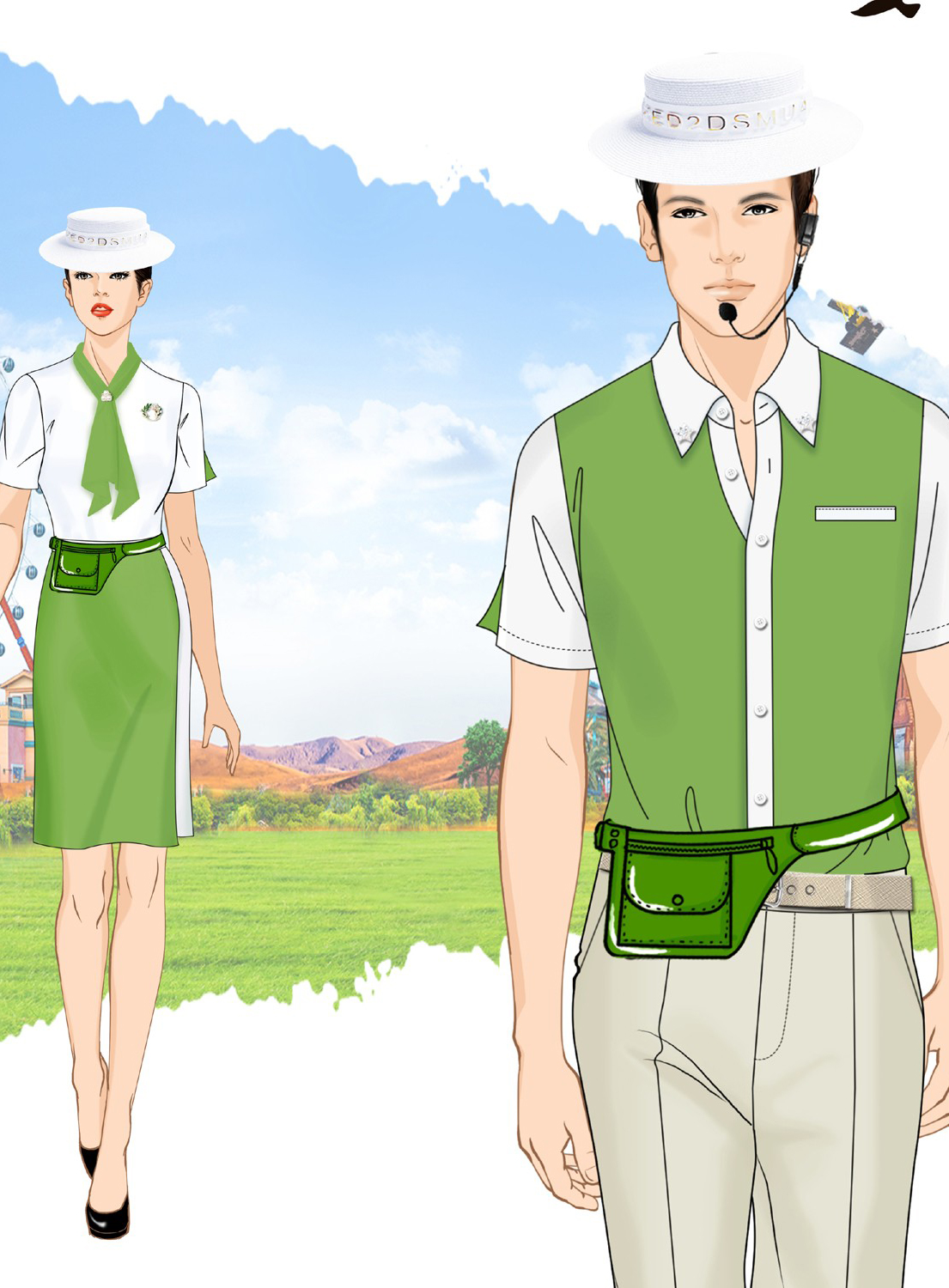 主题乐园员工工作服定做设计方案 主题乐园员工工作服定做设计方案