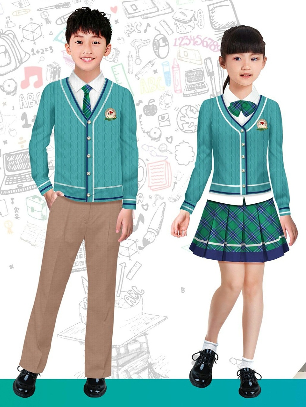 4款春秋季中小学生校服 外国语学校校服 公立私立学校校服 4款春秋季中小学生校服 外国语学校校服 公立私立学校校服