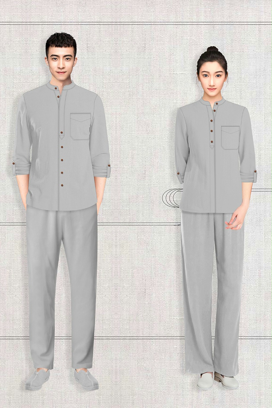酒店员工工作服定制