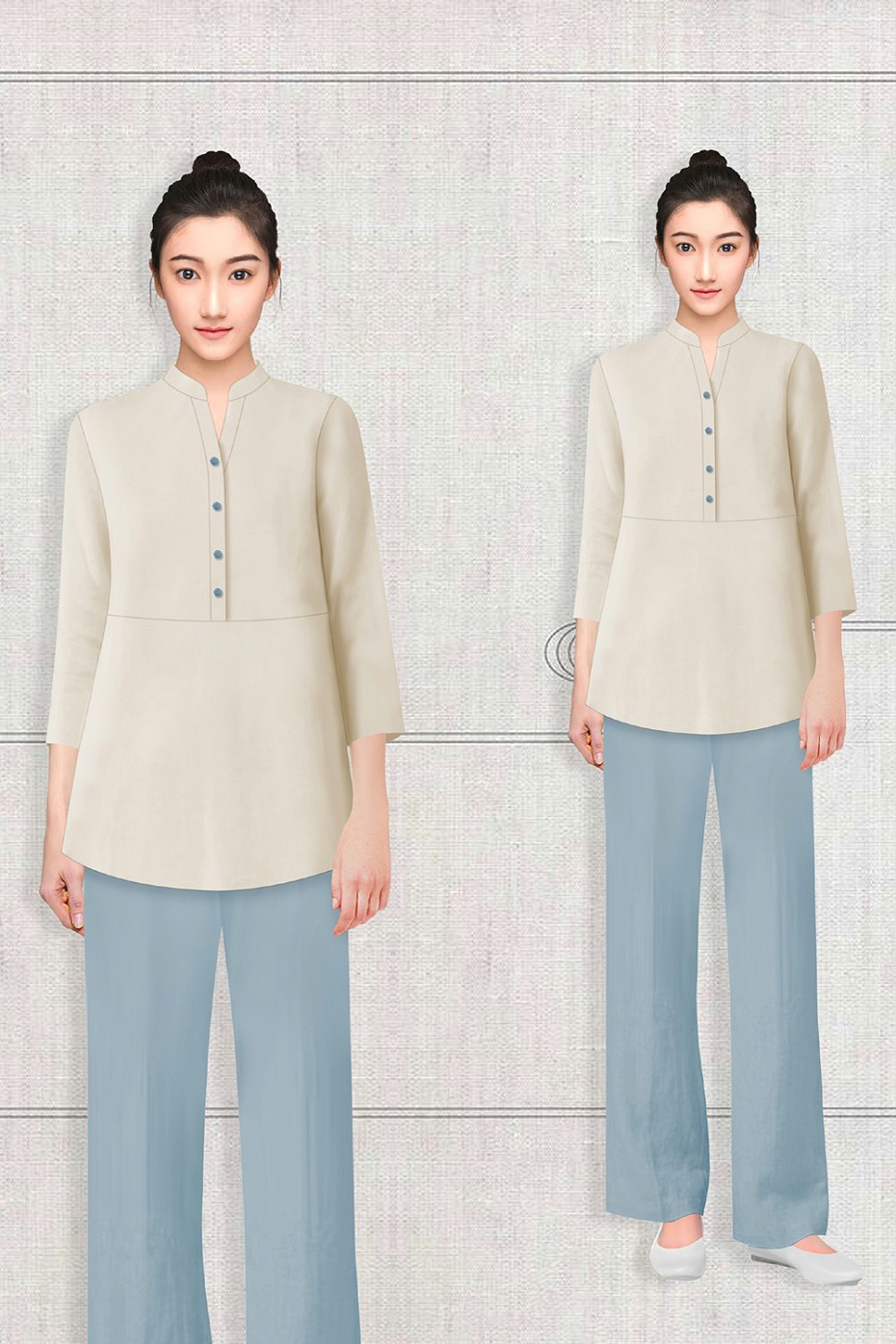 酒店员工工作服定制