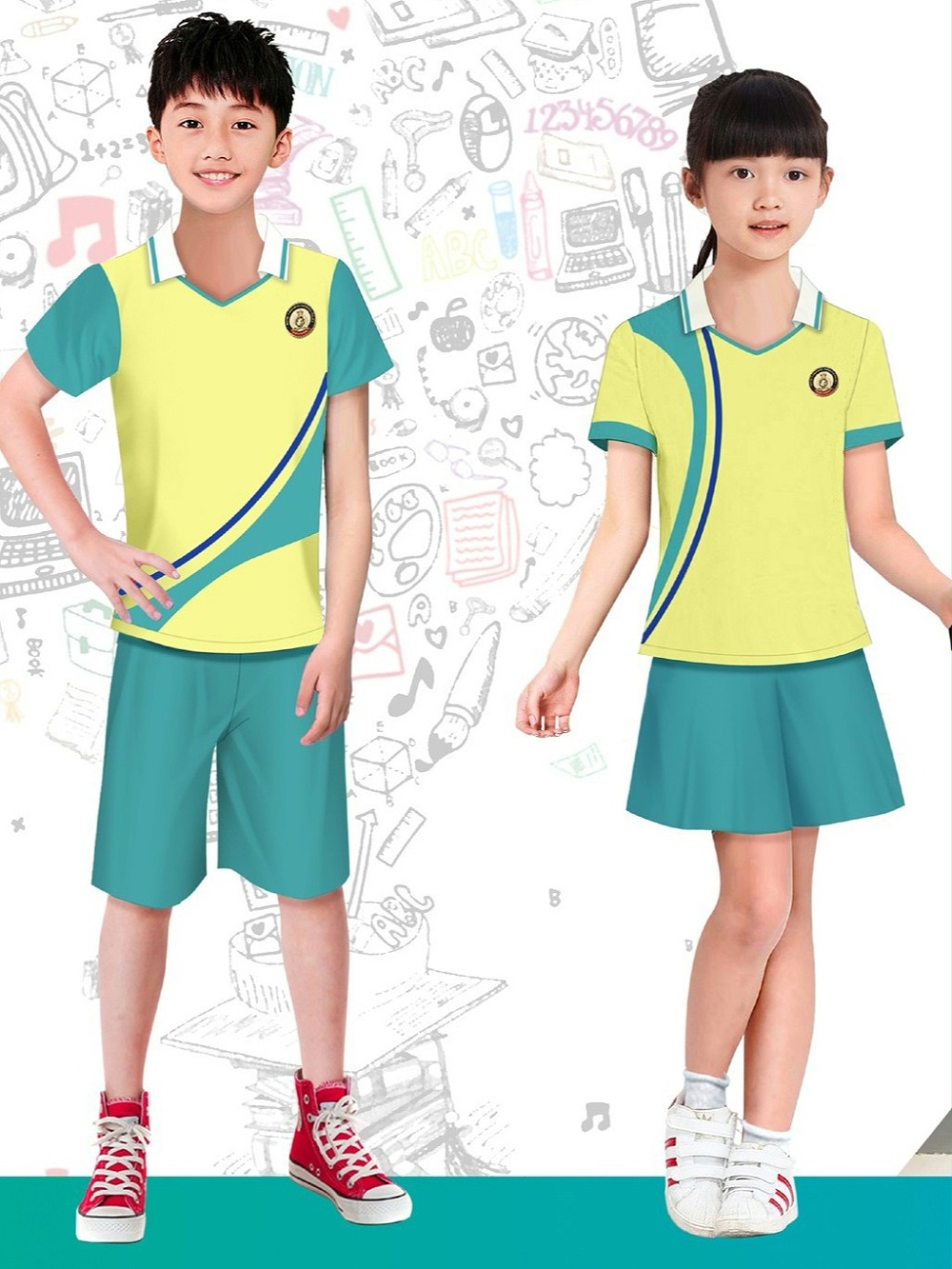 2款小学生校服 夏季短袖校服运动服 2款小学生校服 夏季短袖校服运动服