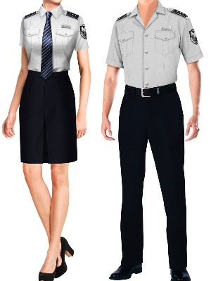 2款夏季保安制服短袖｜物业保安套装制服工作服
