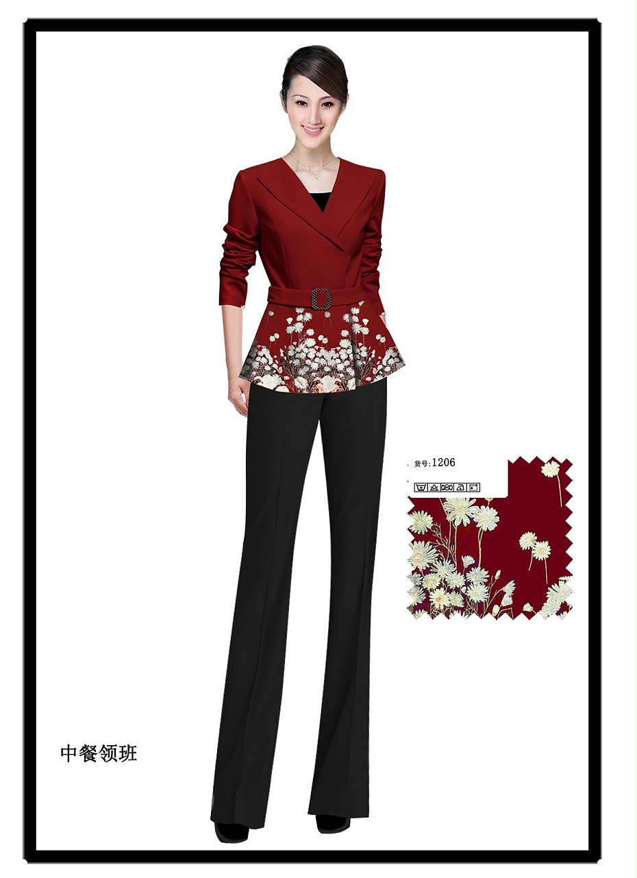 餐厅服务员工作服款式图有哪些？